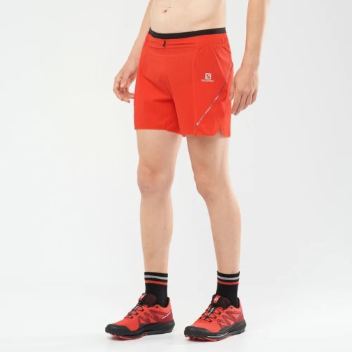 Orange Salomon Sense Aero 5'' Men's Shorts | PH 16534M